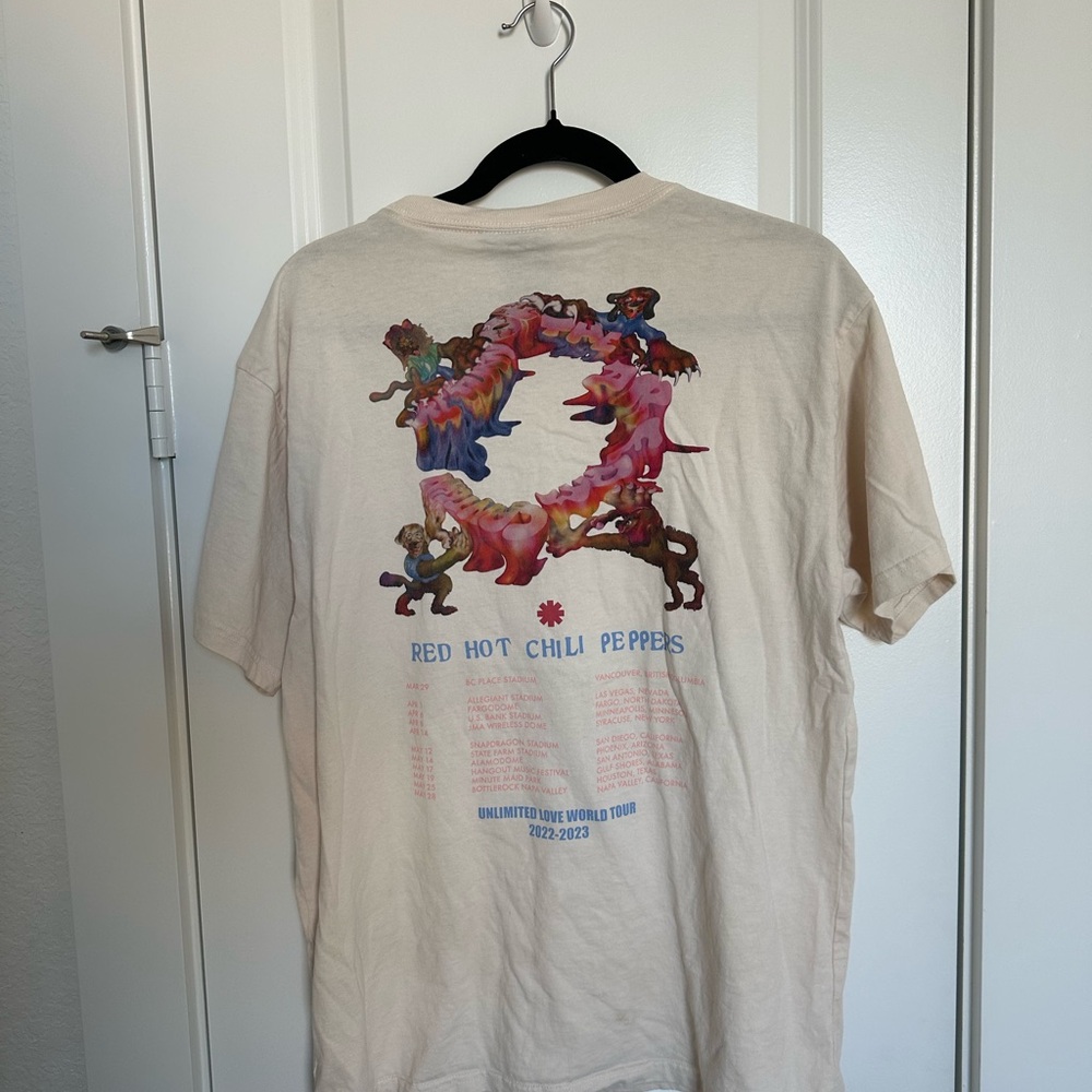 Red Hot Chili Peppers Graphic T-Shirt - Cream - Picture 2 of 3